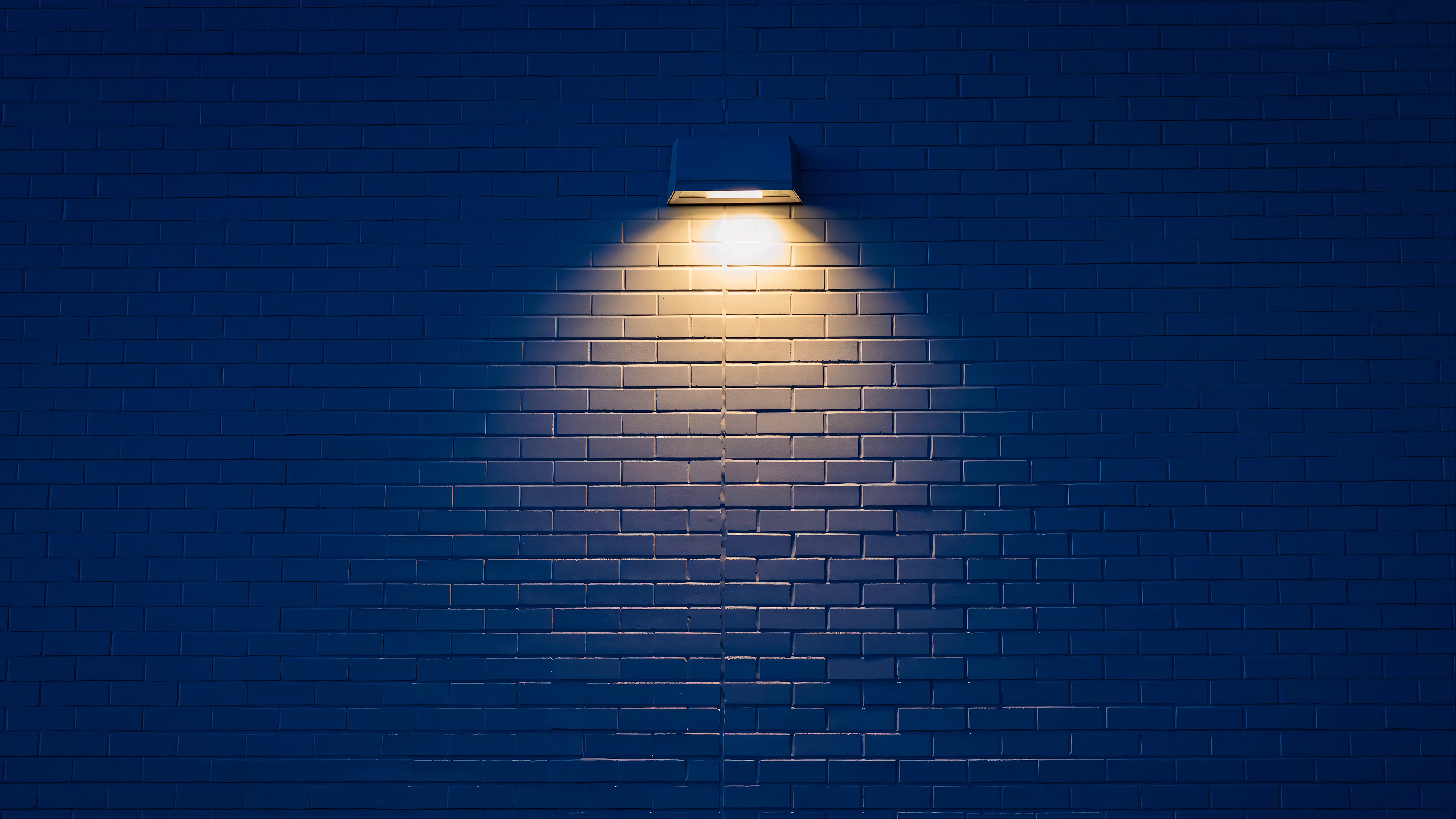 General 3840x2160 minimalism material minimal lamp lights shadow bricks blue