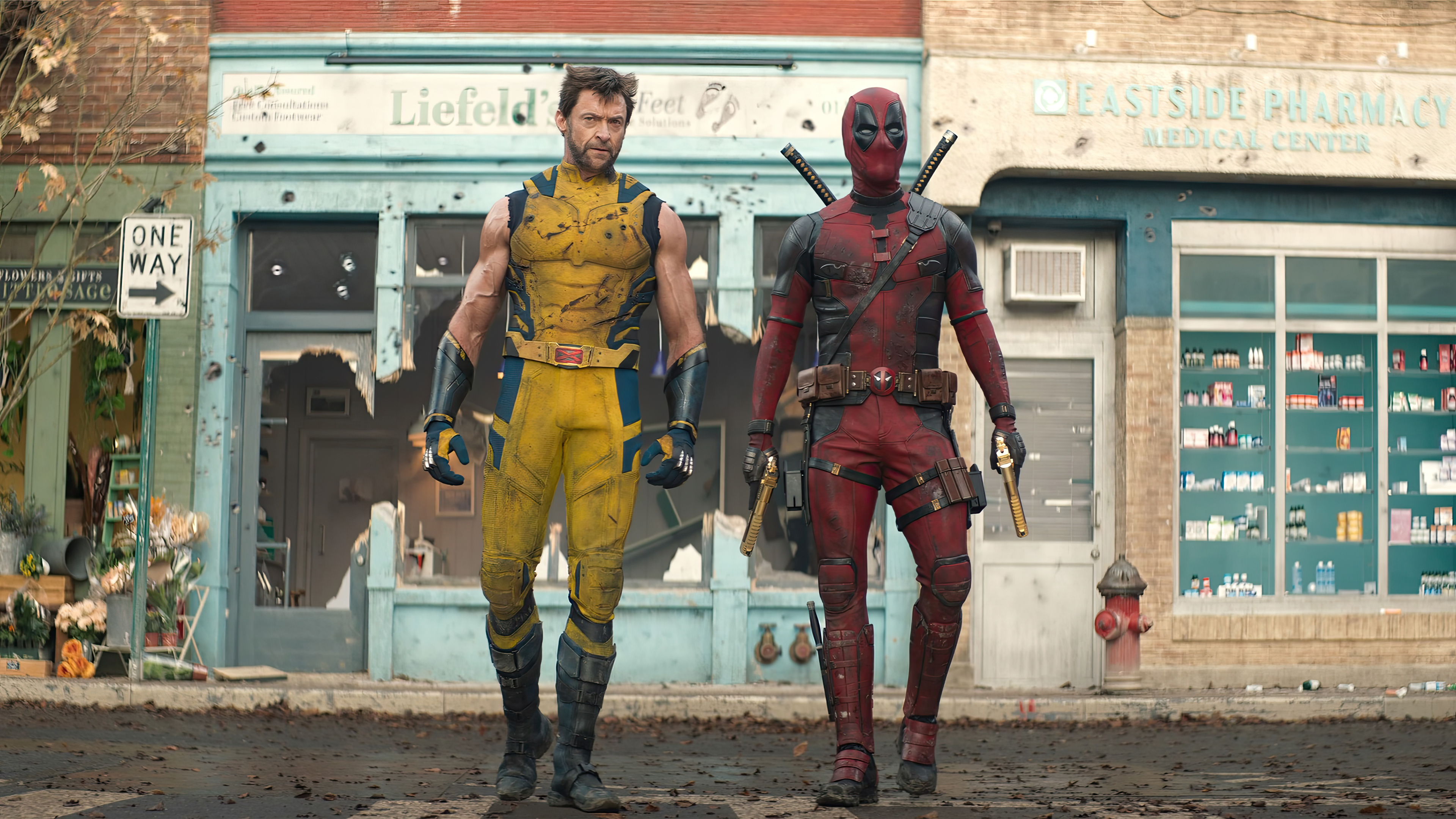 People 3840x2159 Deadpool And Wolverine Deadpool Wolverine superhero antiheroes Marvel Comics actor Ryan Reynolds Hugh Jackman Canadian Australian