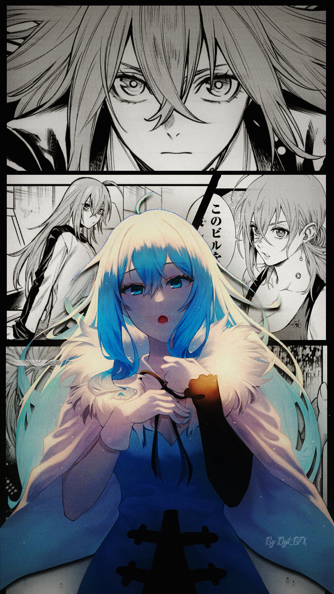 Anime 1080x1920 Vivy: Fluorite Eye’s Song Vivy manga collage gfxanime dytgfx phone fan art cellphone anime girls