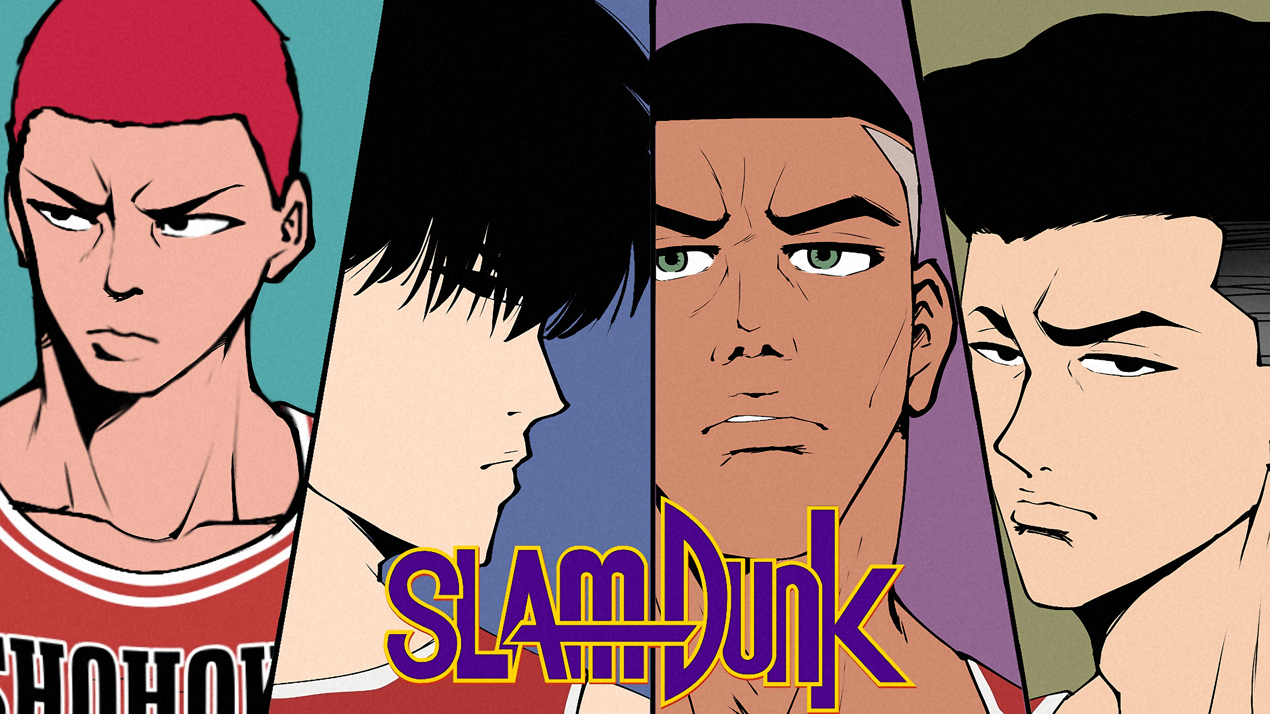 Anime 2560x1440 Slam Dunk (anime) basketball comic art anime anime boys manga