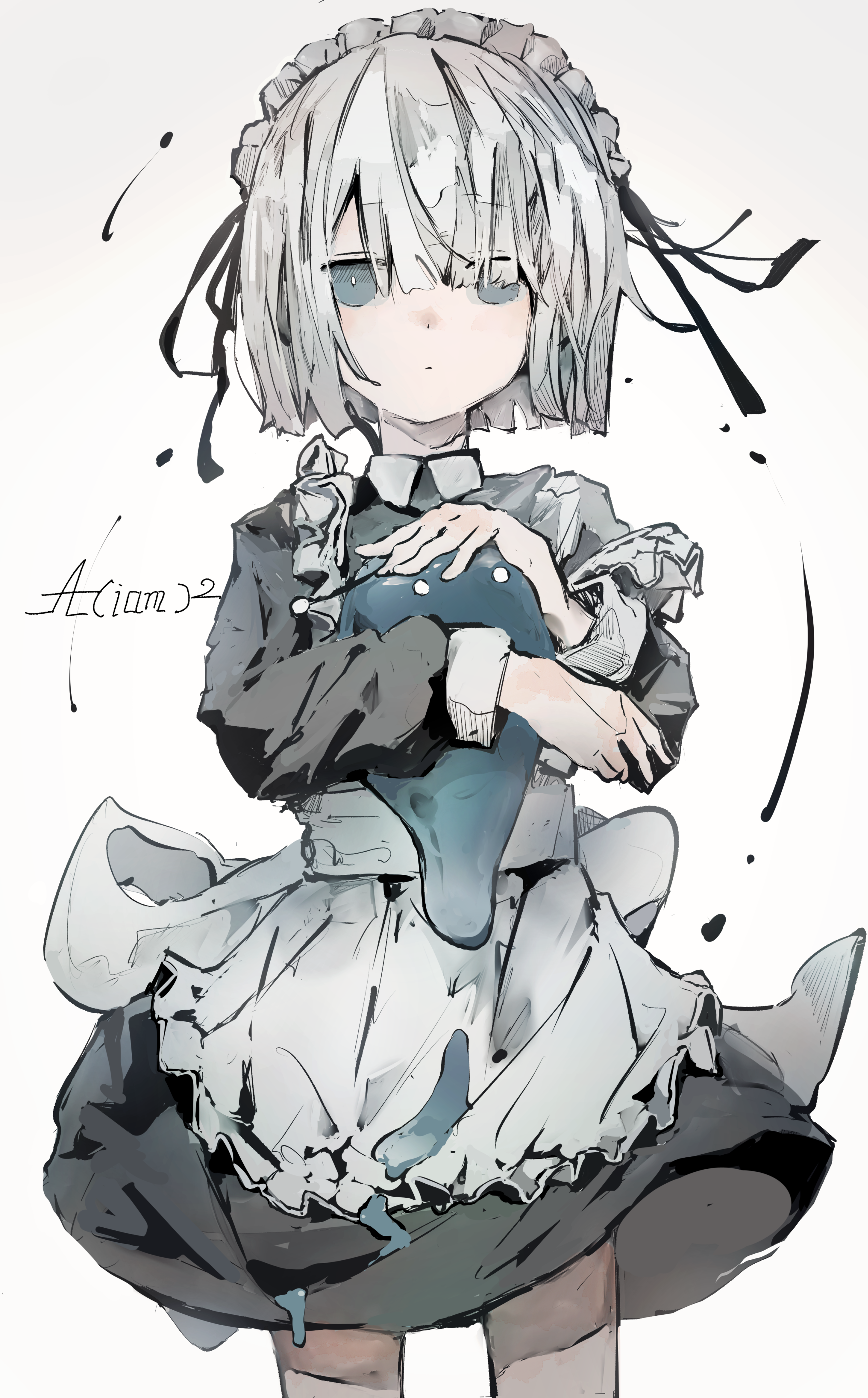 Anime 2543x4096 artwork anime girls anime portrait display maid maid outfit Aciam