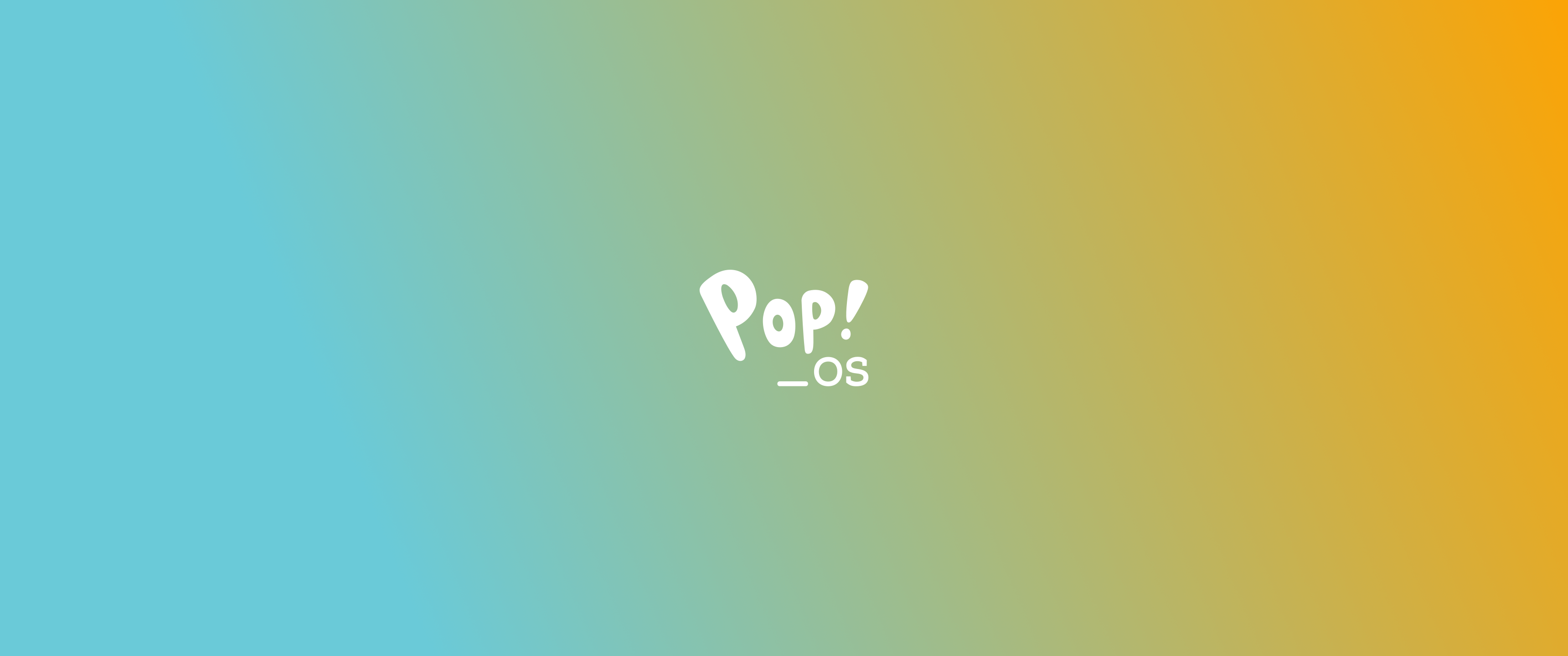 General 3440x1440 gradient minimalism operating system Pop OS Linux logo simple background