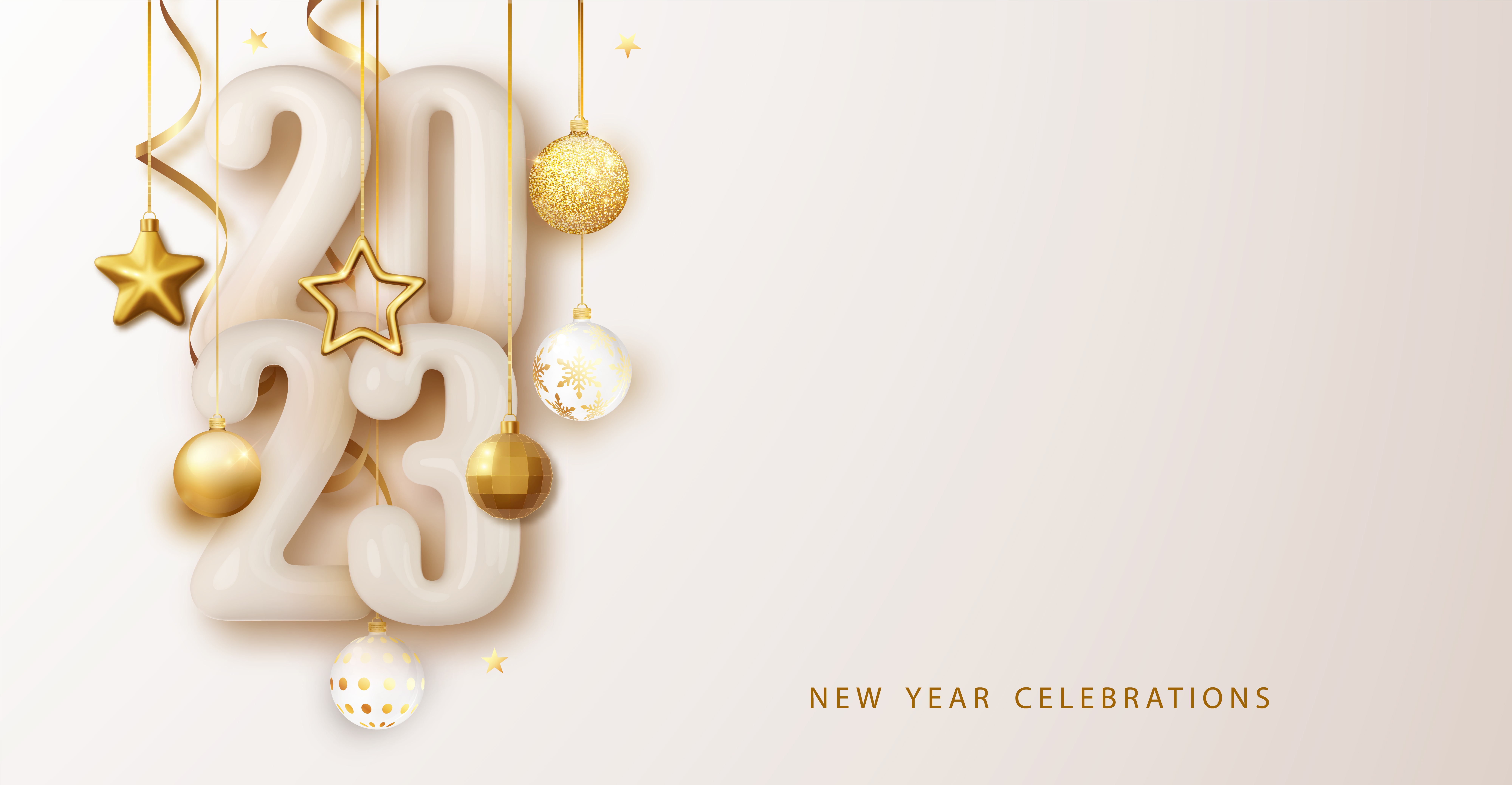 General 8000x4152 2023 (year) New Year Christmas minimalism simple background holiday