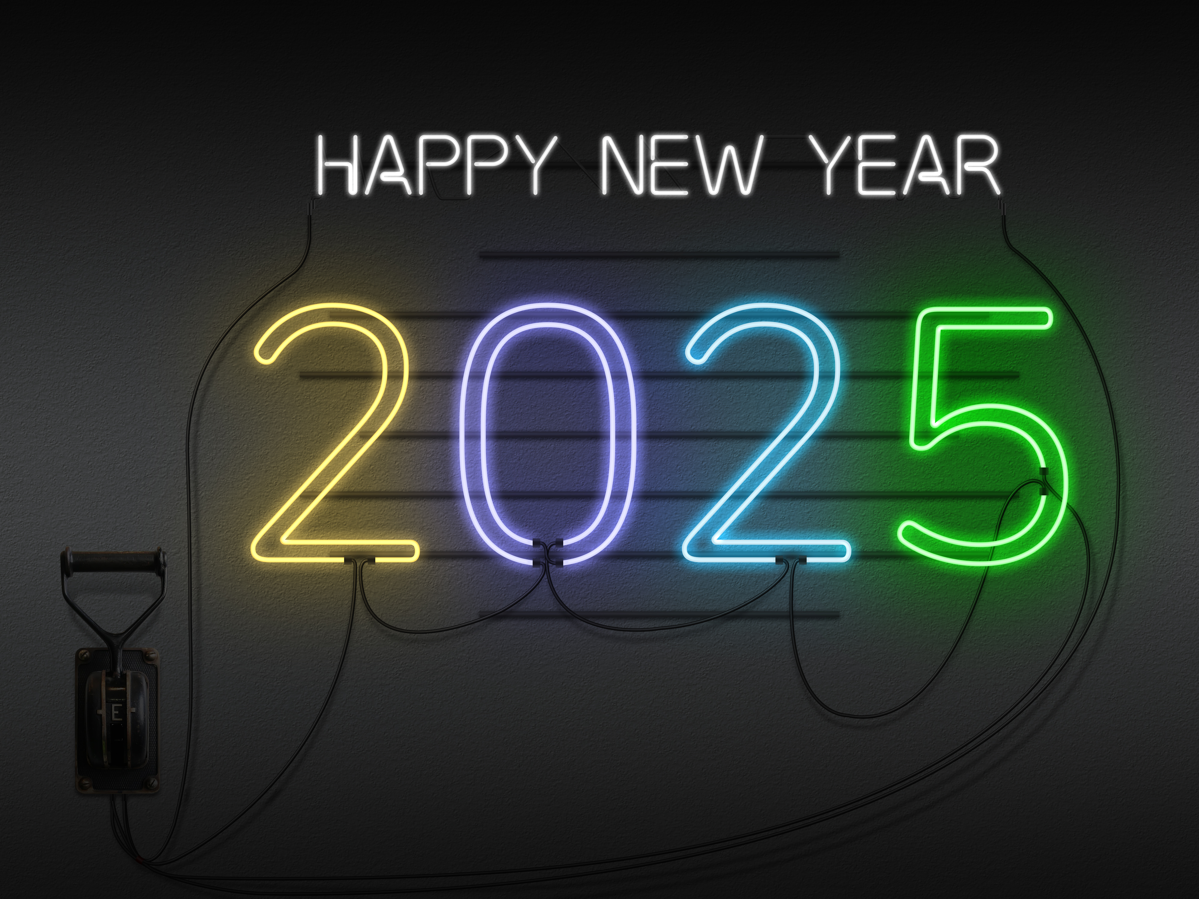 General 4000x3000 2025 (year) New Year neon sign holiday
