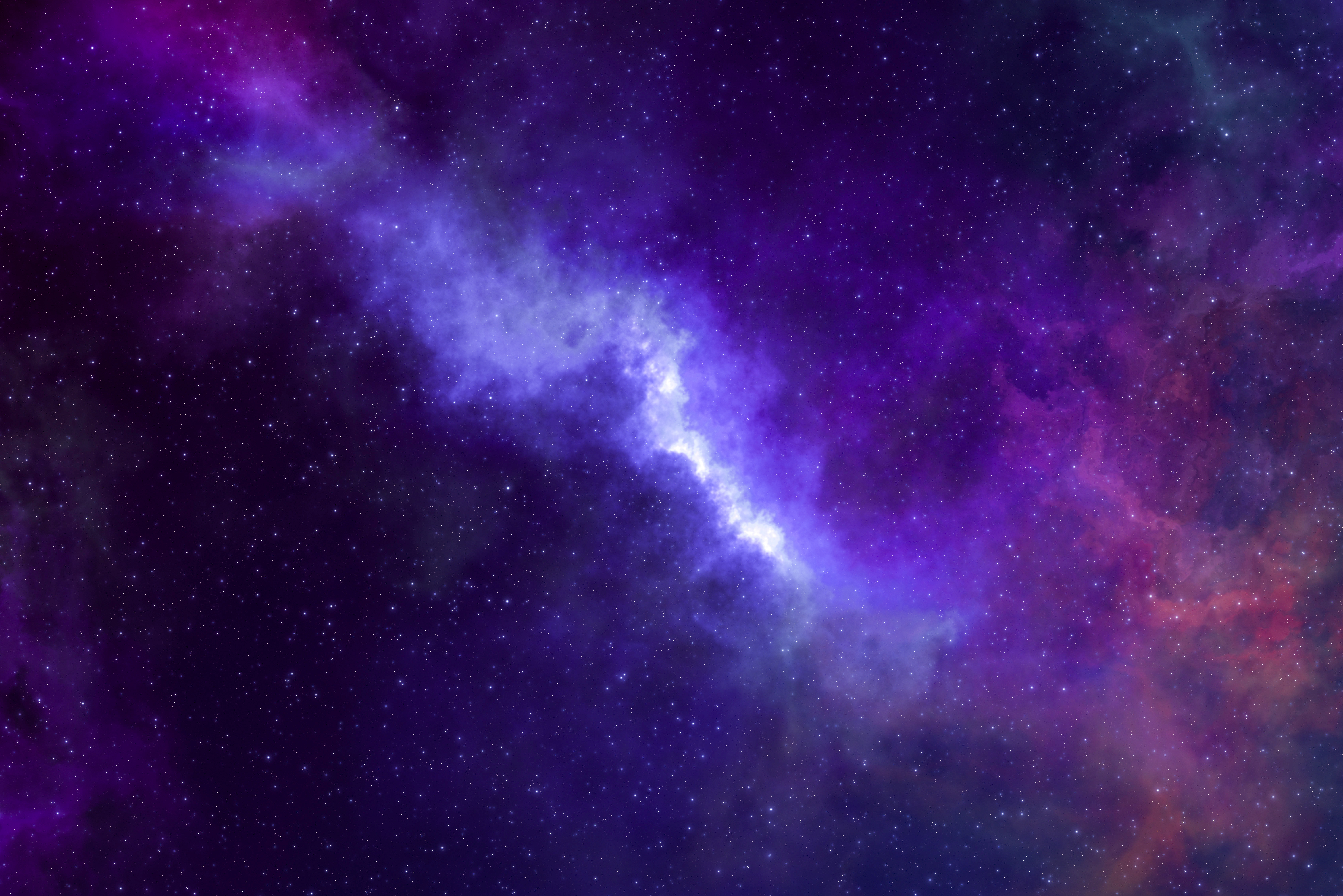 General 7360x4912 space galaxy blue purple pink neon colorful bright stars digital art