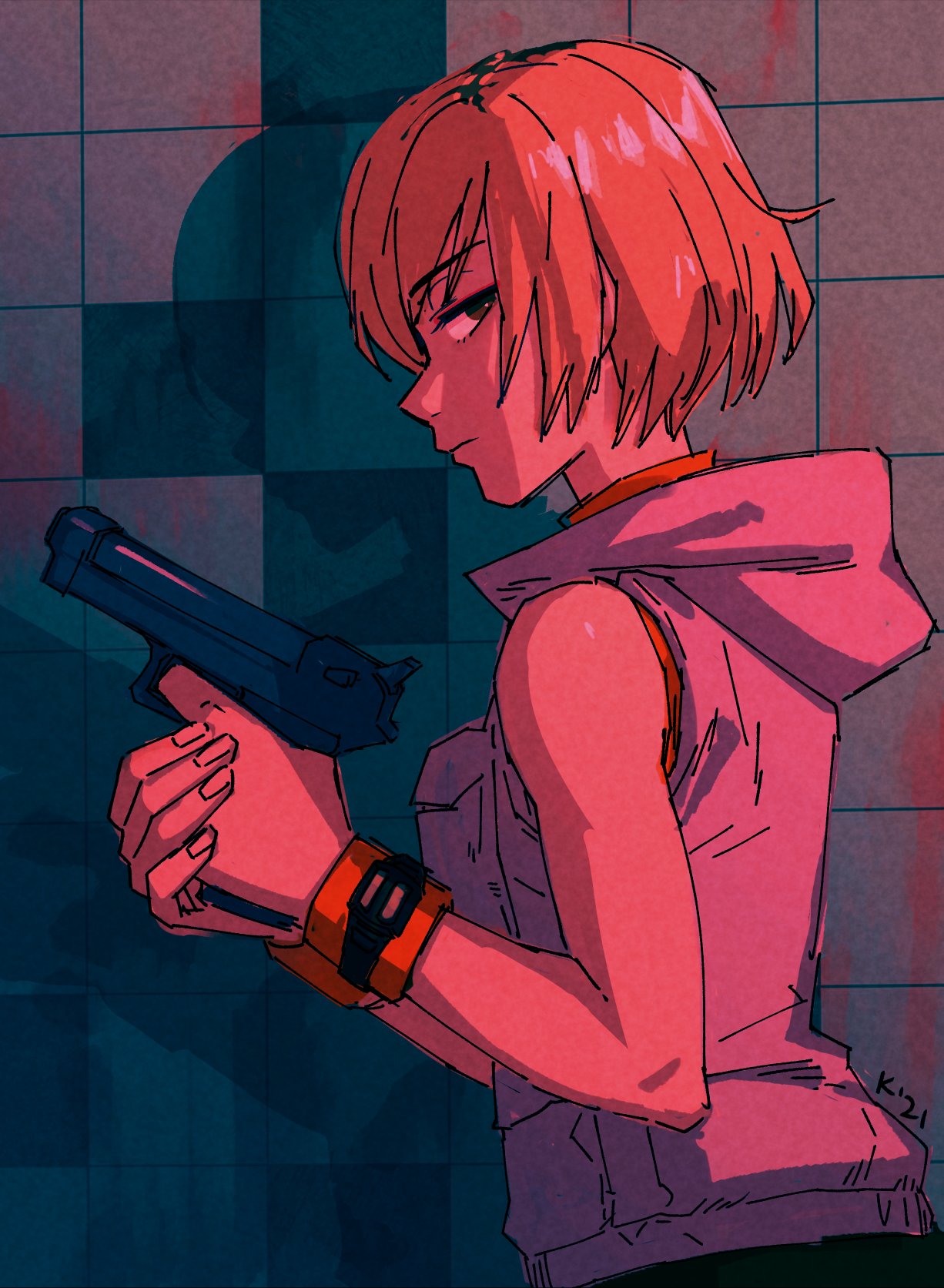 General 1226x1673 heather mason Silent Hill Silent Hill 3 blonde gun video games video game girls girls with guns