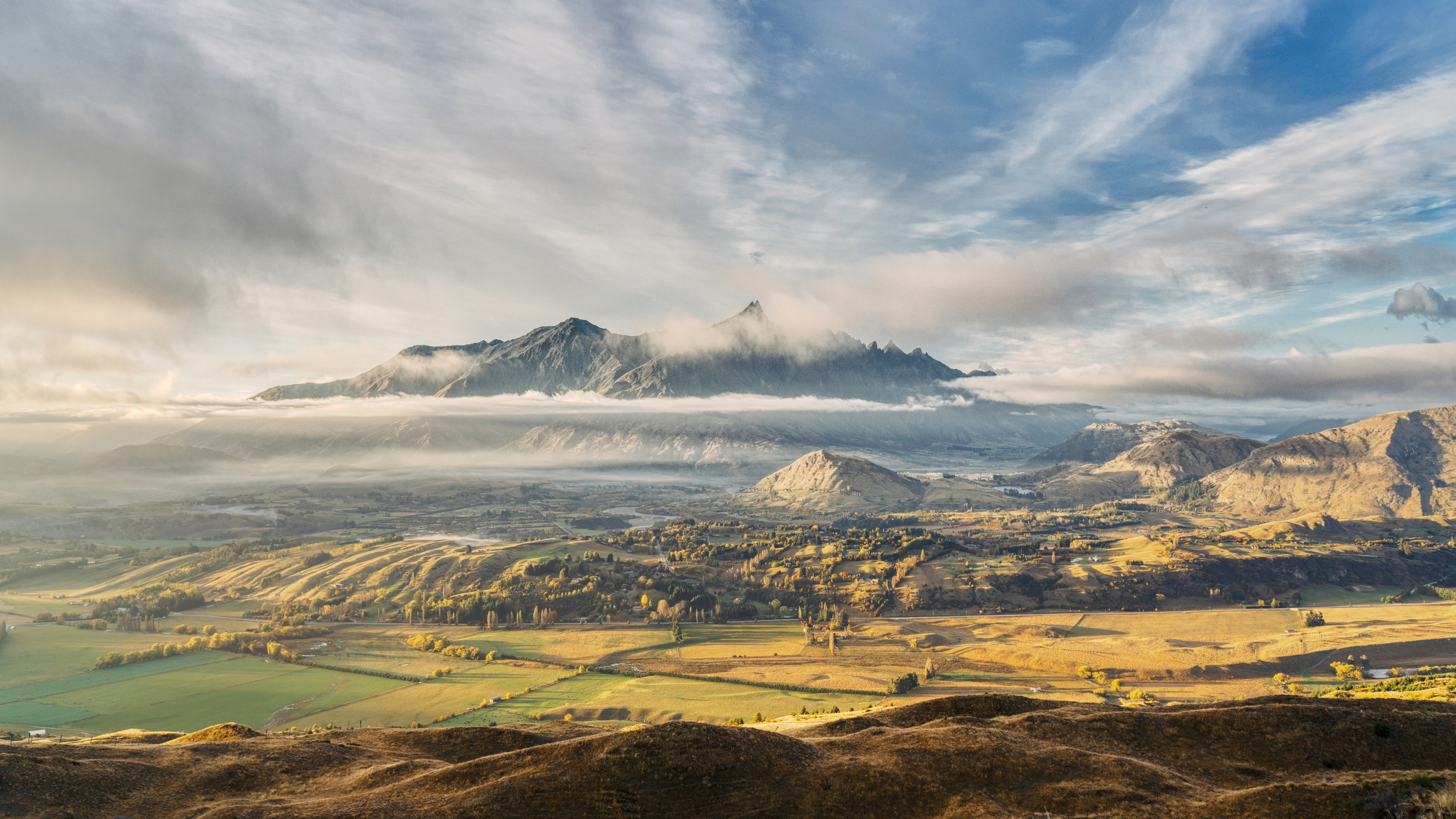 General 3840x2160 landscape 4K New Zealand nature mountains clouds