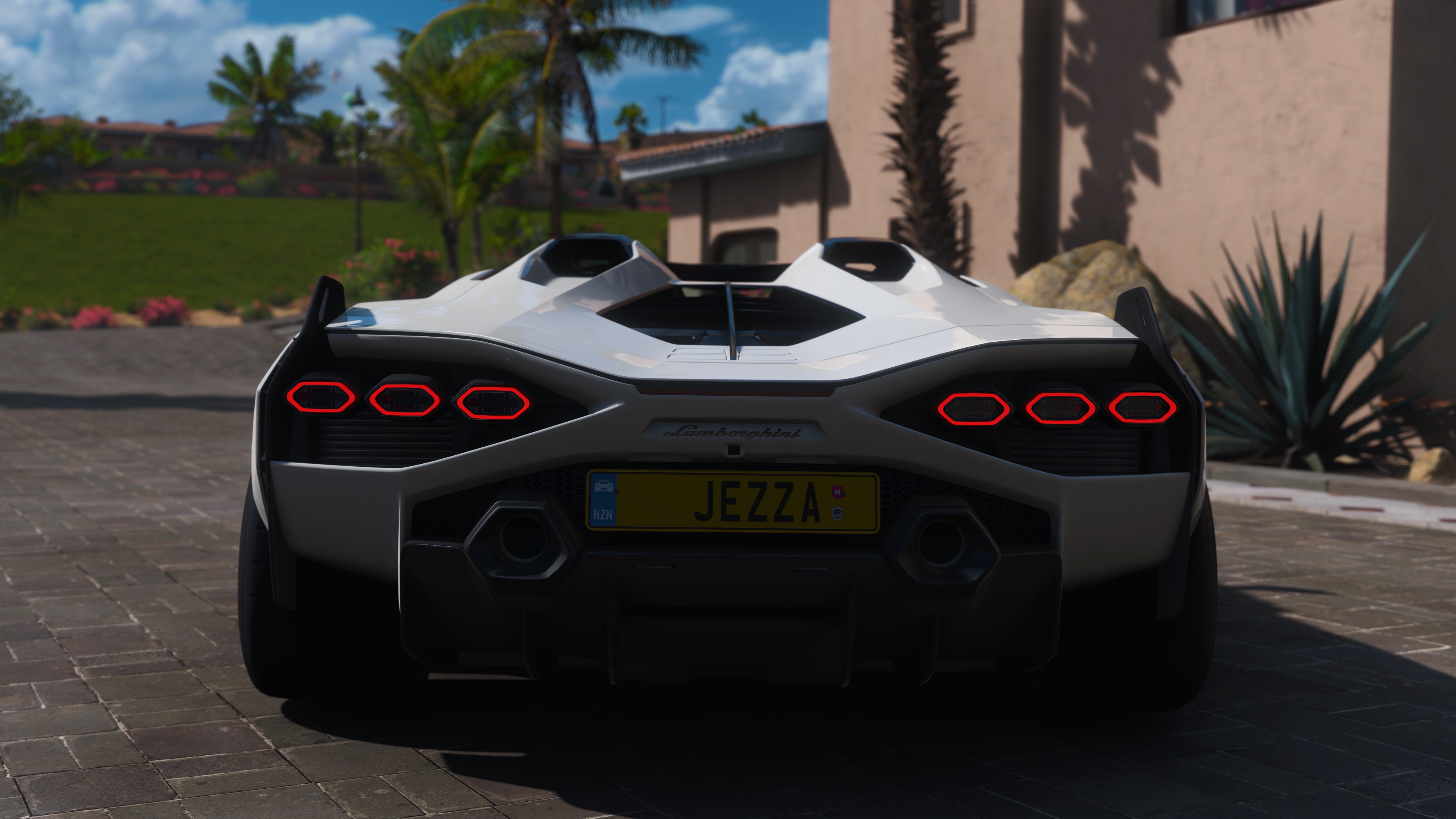 General 3840x2160 Forza Horizon 5 Lamborghini Sian Hypercar video games car licence plates taillights CGI
