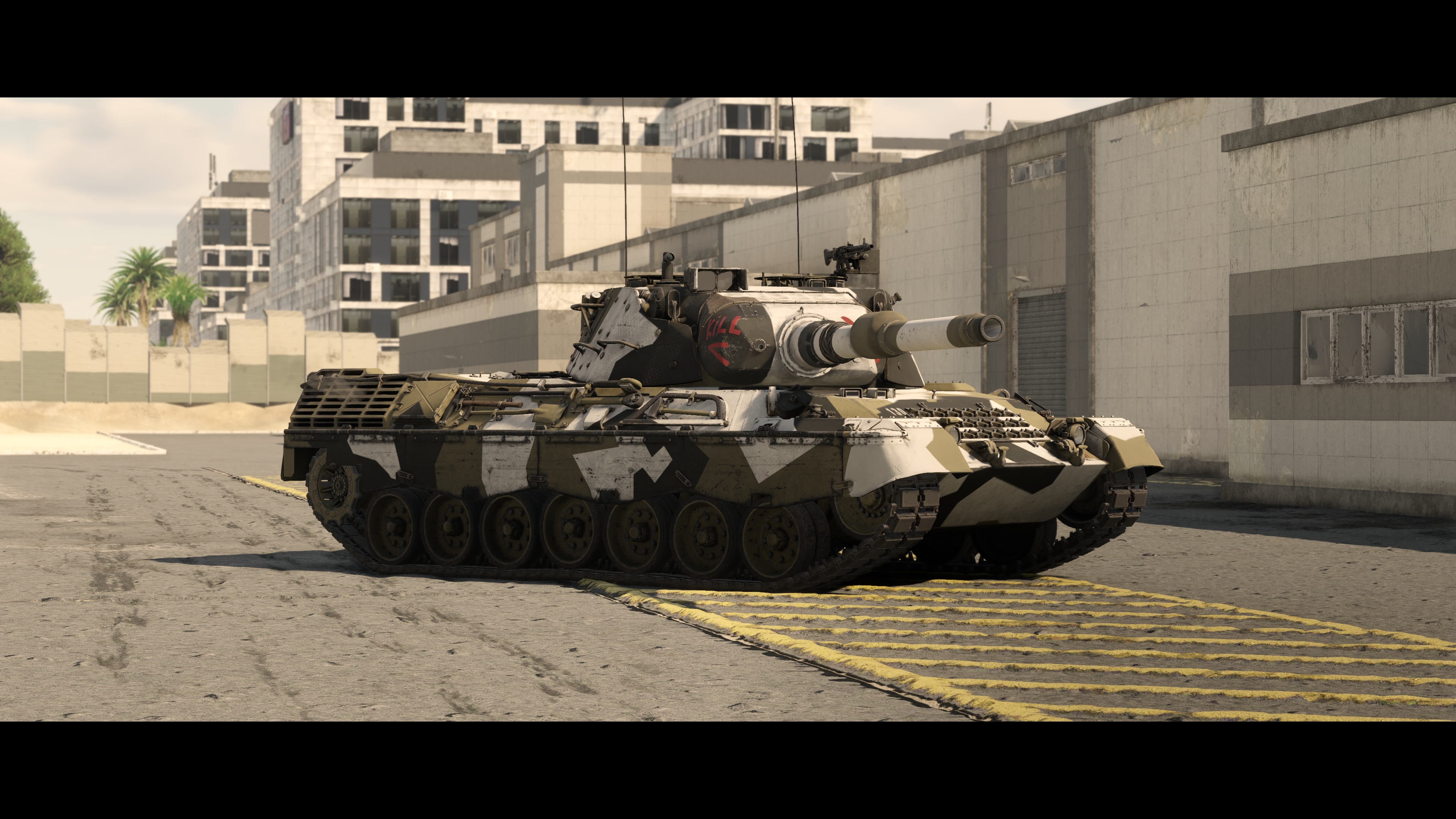 General 3840x2160 War Thunder city tank CGI military vehicle