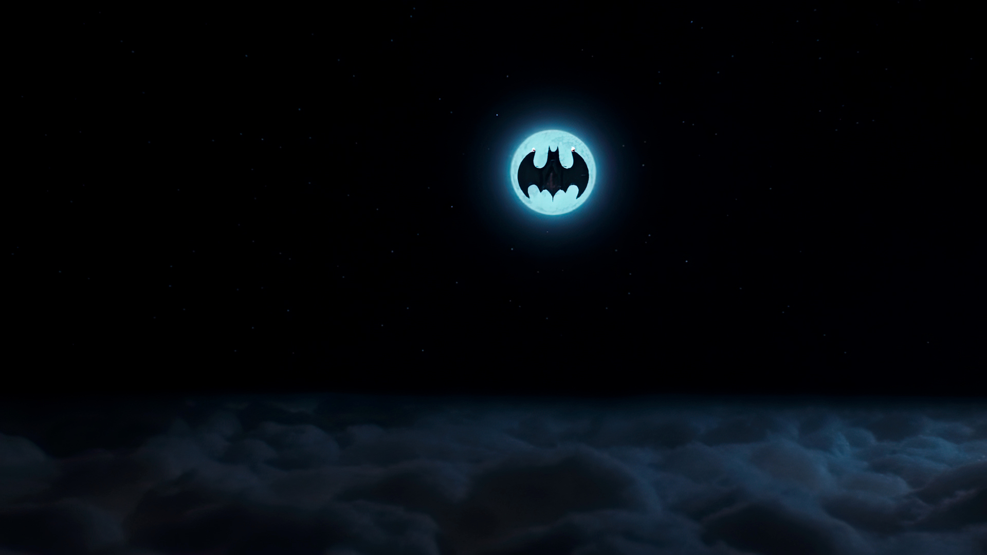 General 1920x1080 Batman (1989) movies film stills Moon Batwing (aircraft) clouds sky night simple background dark background minimalism