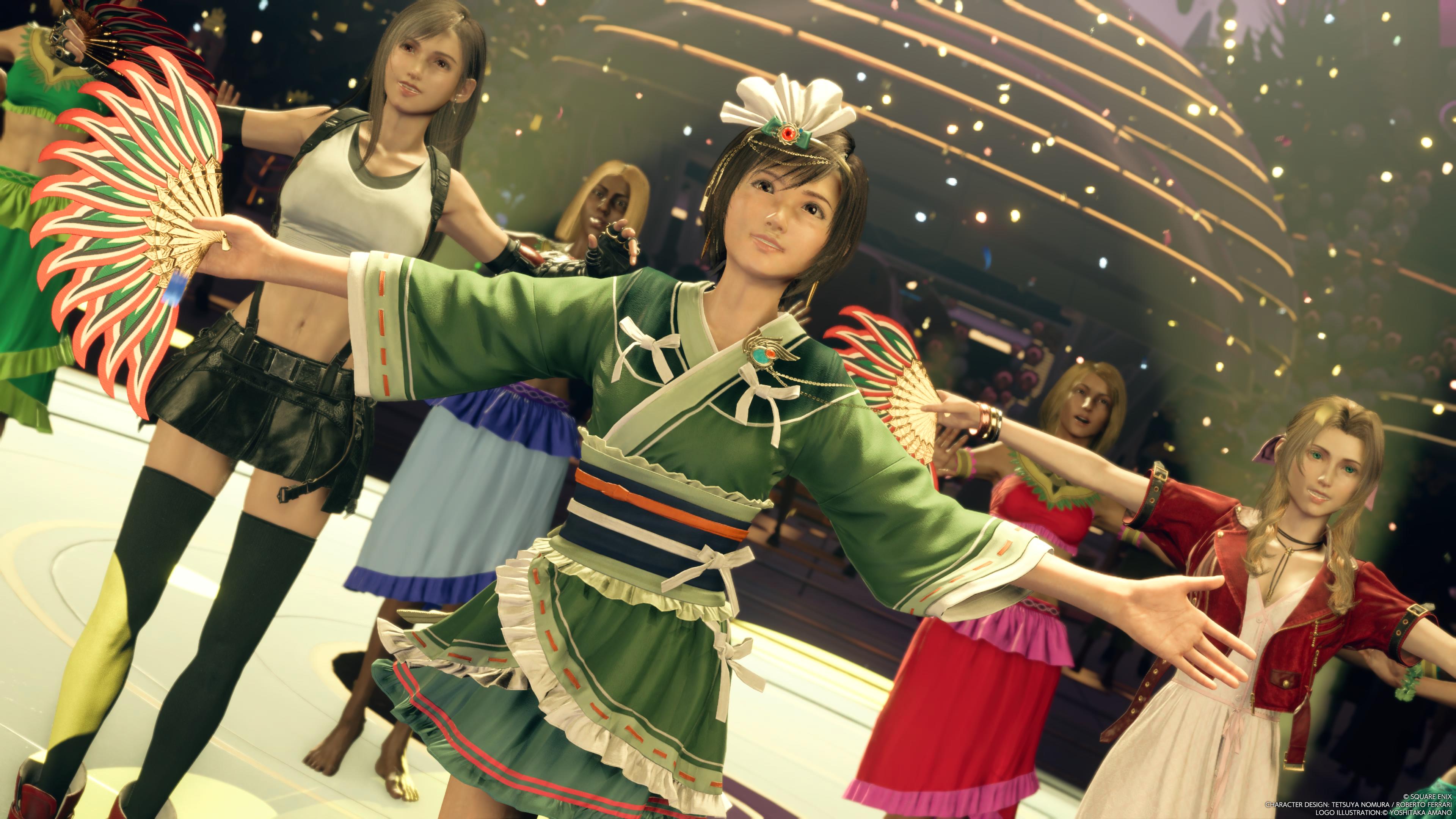 General 3840x2160 Final Fantasy VII: Rebirth Yuffie Kisaragi Aerith Gainsborough Tifa Lockhart video games video game characters video game girls Square Enix