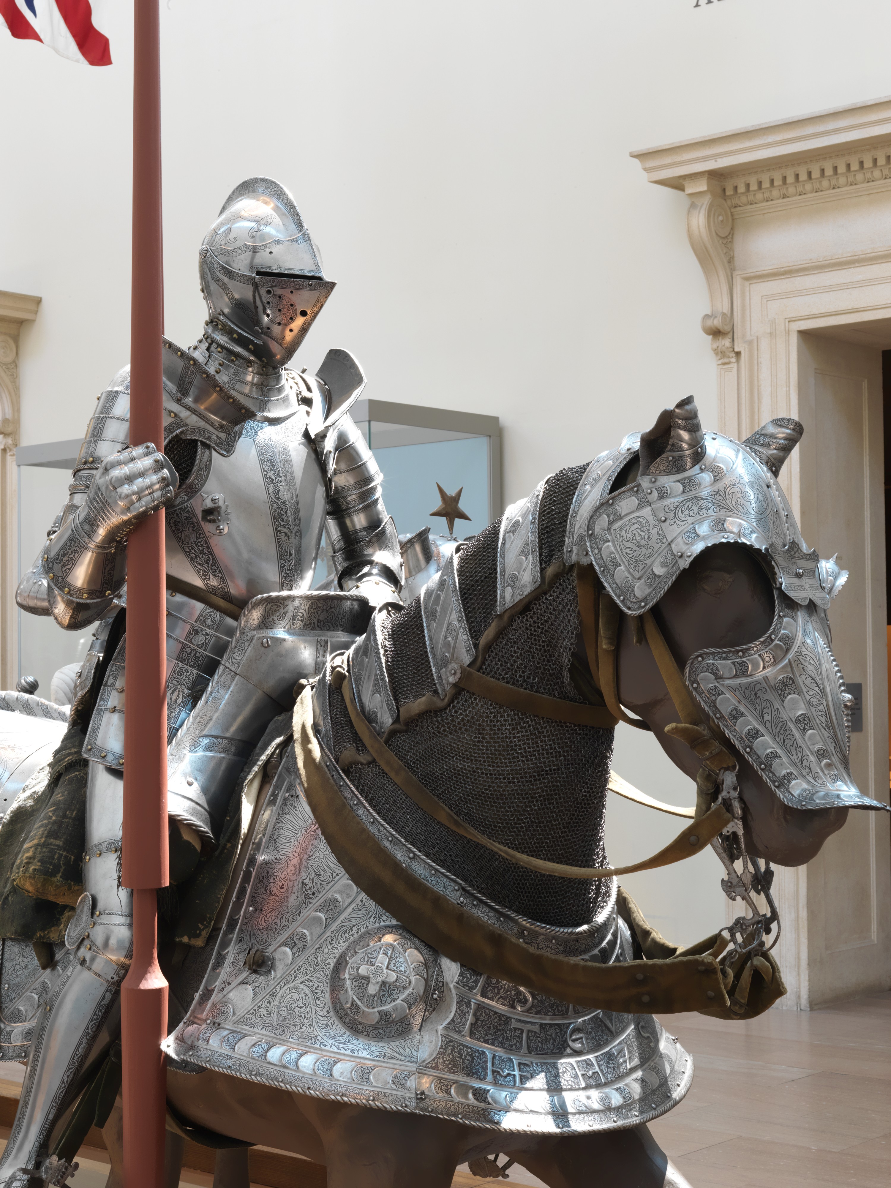 General 3000x4000 armor medieval knight gauntlets cuirass greaves spear european portrait display Metropolitan Museum of Art