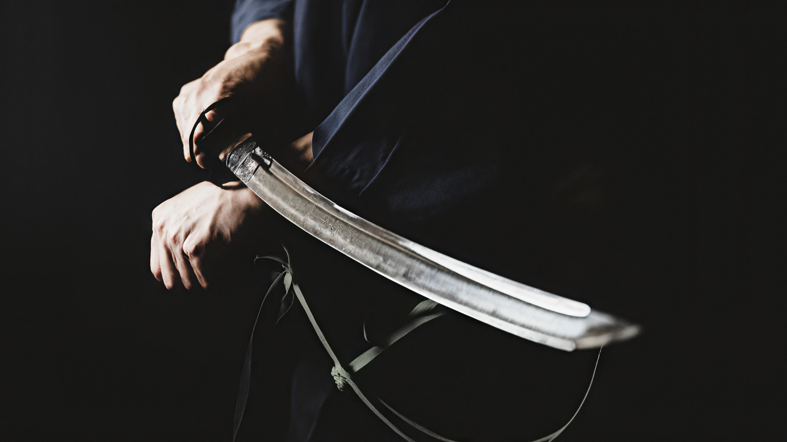 People 2560x1440 samurai men katana sword Japan