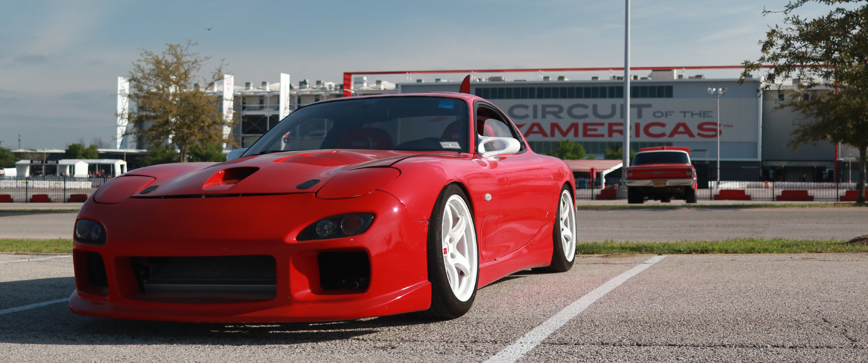 General 3440x1440 car stance (cars) red cars frontal view
