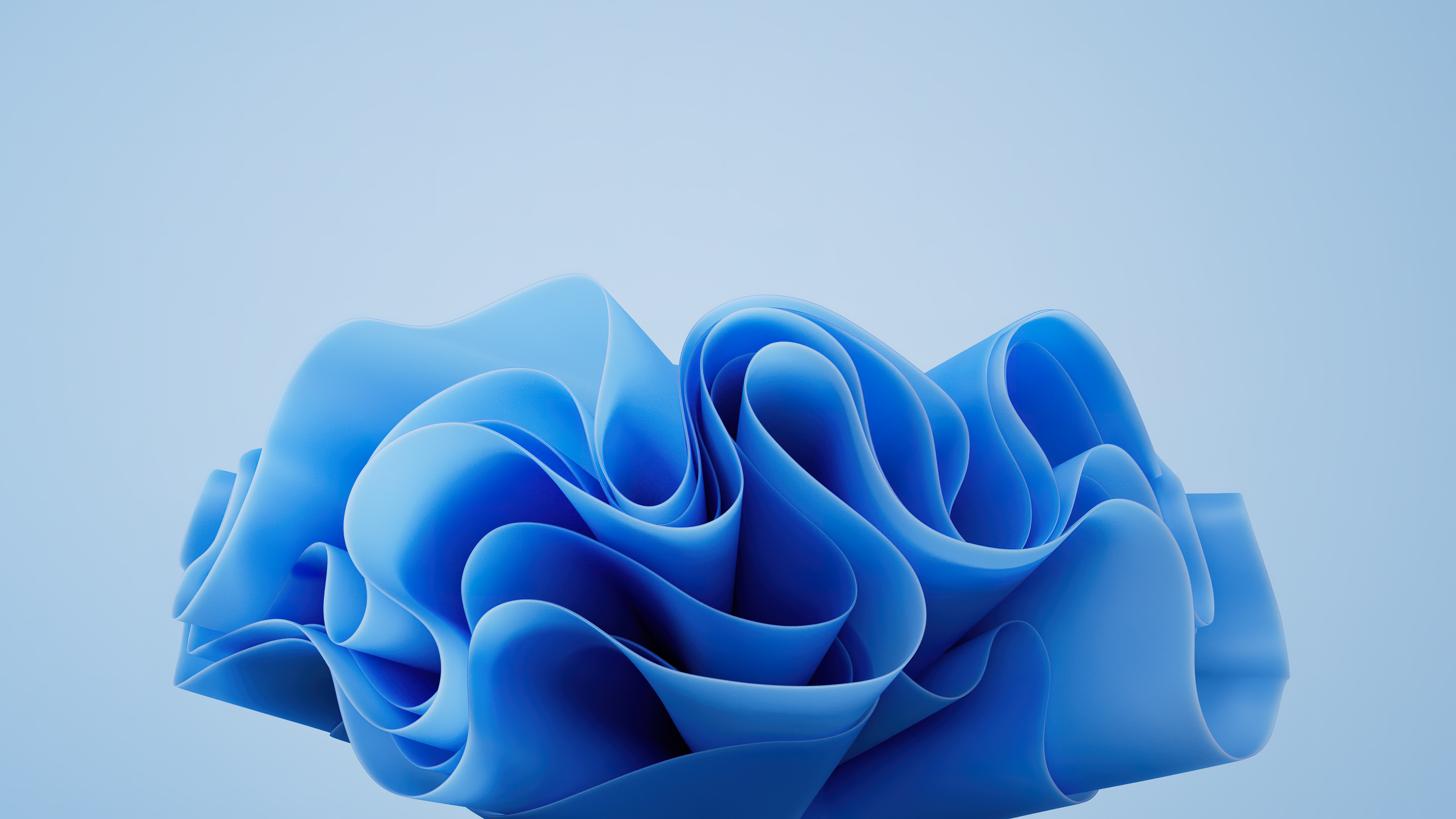 General 5120x2880 CGI abstract 3D Abstract Windows 11 blue minimalism simple background